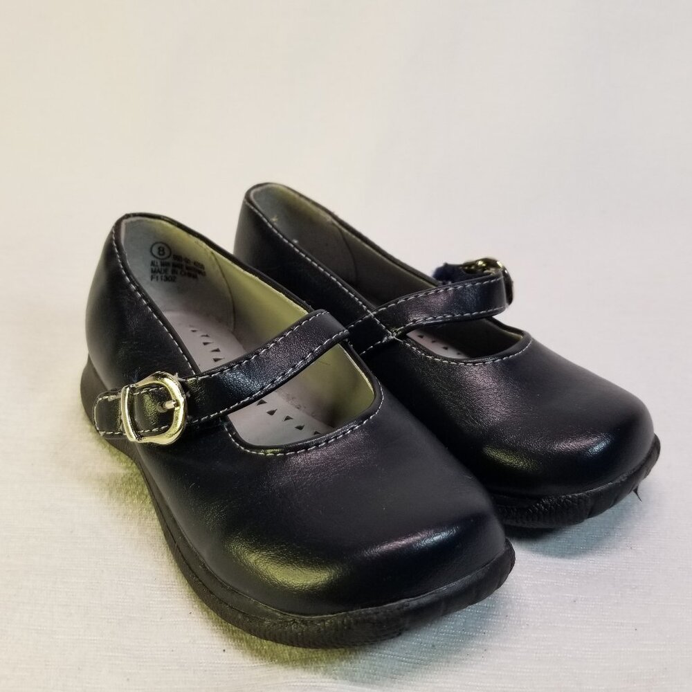 Circo Kid's Girl's Black Mary Jane Patent Leather Dress Shoes Size 8